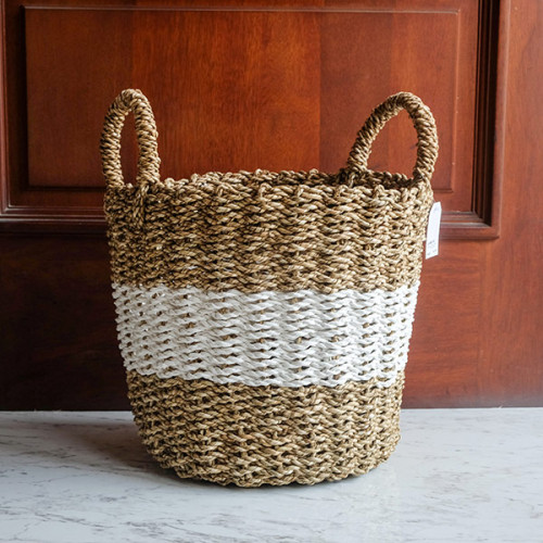 Handwoven Basket Round - Borneo Weave