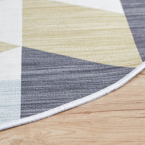 Jagged HY64 Floor Carpet Round 120cm