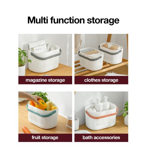 Lille Drainable Multipurpose Storage Basket Grey
