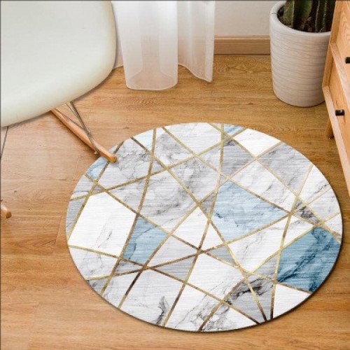 Marble HY44 Floor Carpet Round 120cm