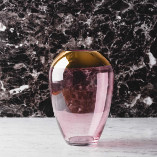 Mythical Glass 0501 Flower Vase Lavender