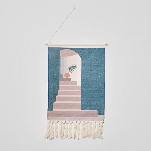 Nordic Hanging Canvas Art 50 x 70cm - Stairway