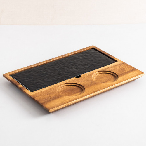 Presentation Board with Rectangular Black Slate (M)