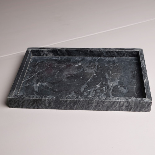 Rectangular Marble Tray Black 30cm x 20cm