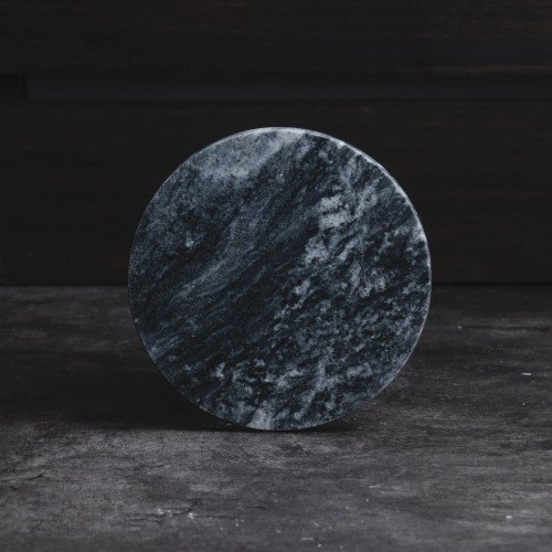 Round Marble Coaster Black