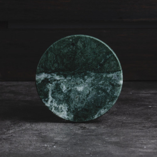 Round Marble Coaster Green
