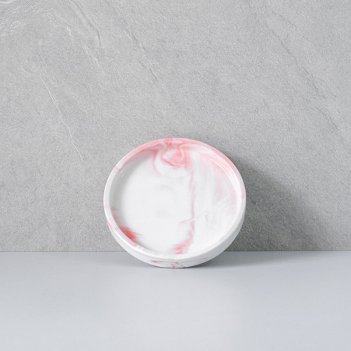 Sierra Decorative Tray Round Pink