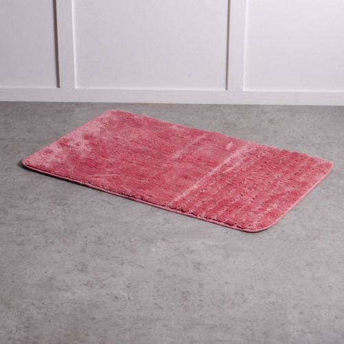 Simple Luxury Bath Rug Burgundy