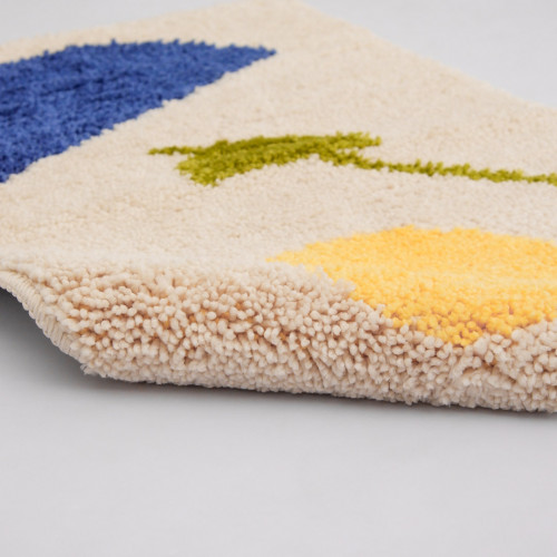 Sunset Beige Bath Rug
