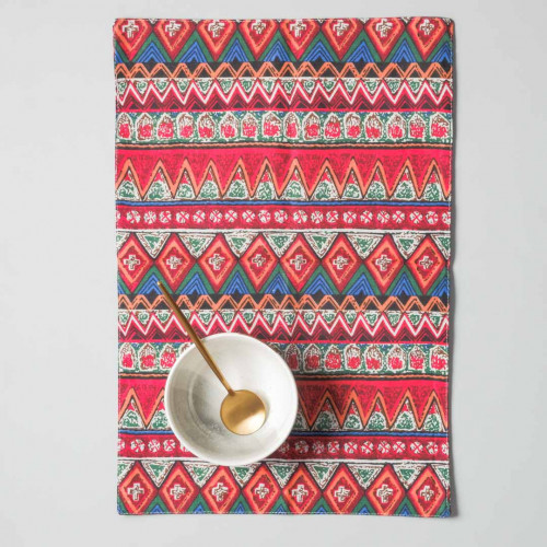 Table Placemat Bohemian Red