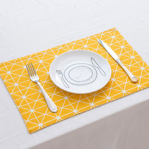 Table Placemat Lucky Yellow
