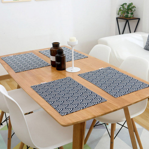 Table Placemat Sashiko Geometric Style