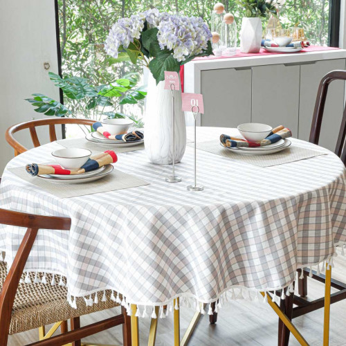 Tablecloth Halftone 160cm Round 4