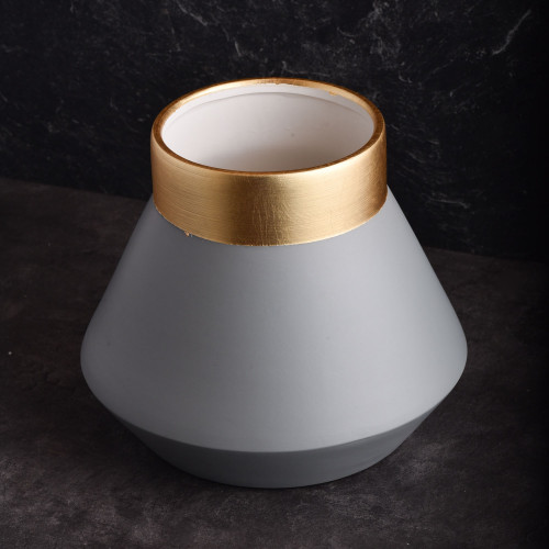 Vague Pottery Vase Gray