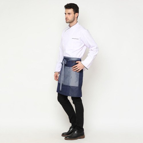 Wyatt Short Apron Blue w Bundle 3