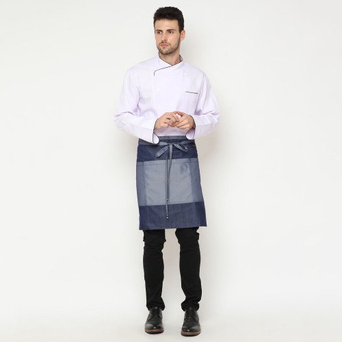 Wyatt Short Apron Blue w Bundle 4
