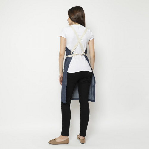 Avery Kitchen Apron Denim Blue 2