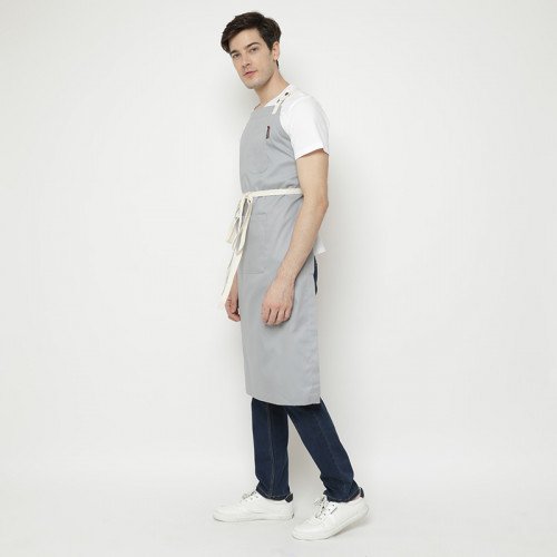 Avery Kitchen Apron Twill Light Gray 2