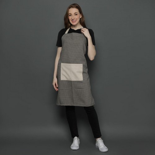 Brooklyn Full Kitchen Apron Cream - Brown 2