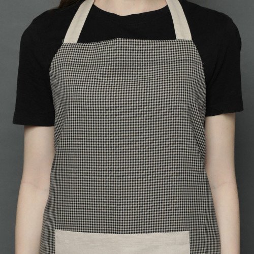 Brooklyn Full Kitchen Apron Cream - Brown 4