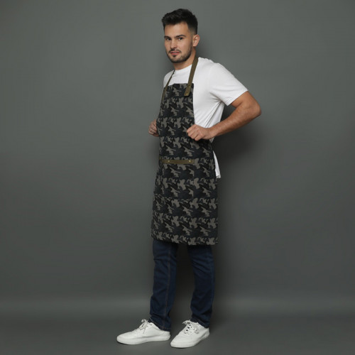 Army Series Full Kitchen Apron Green 3