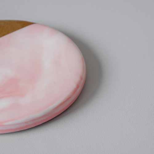 Chic Gold & Blue Coaster Round 9.5cm 3