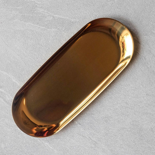 Gold Oval Jewelry Tray 3