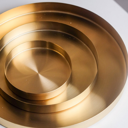 Gold Round Jewelry Tray 5