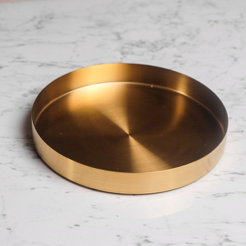Gold Round Jewelry Tray 21