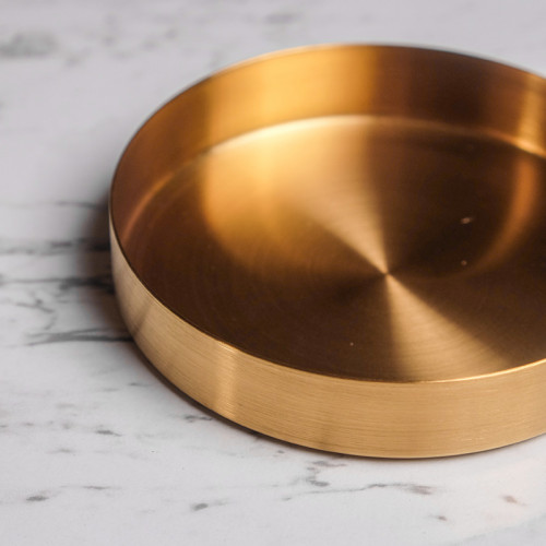 Gold Round Jewelry Tray 19