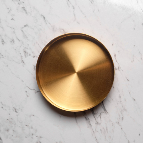 Gold Round Jewelry Tray 22