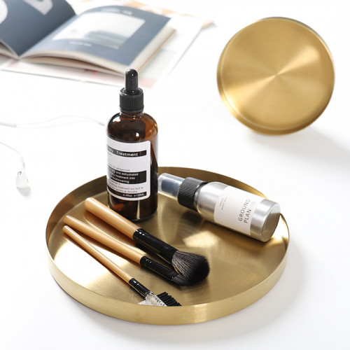 Gold Round Jewelry Tray 3