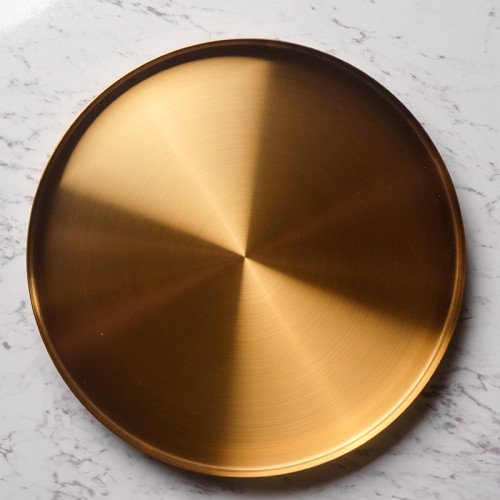 Gold Round Jewelry Tray 11