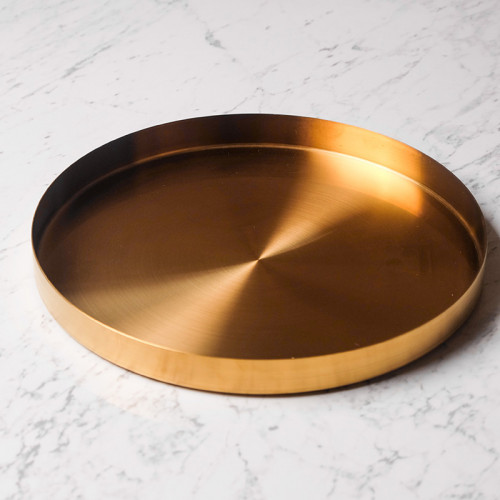 Gold Round Jewelry Tray 17