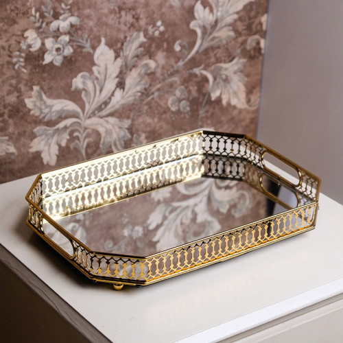 Modern Mirror Tray Rectangular 35.5 x 25cm