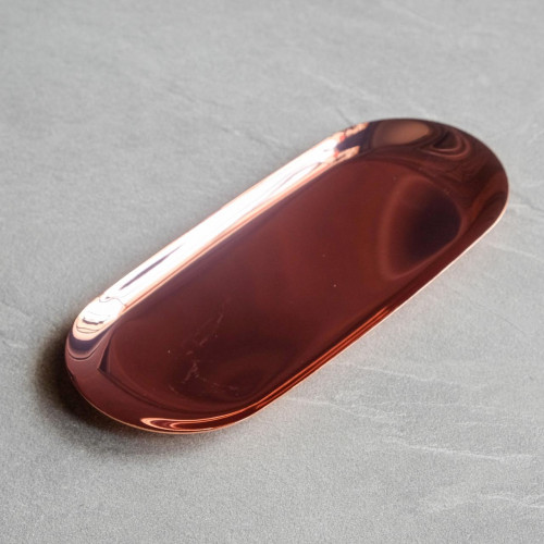 Rose Gold Oval Jewelry Tray 4