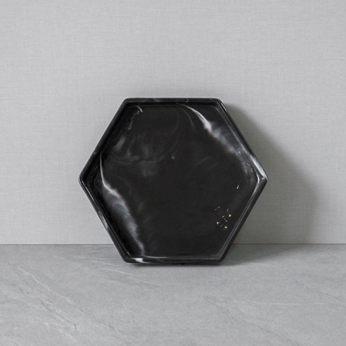 Sierra Decorative Tray Round Black 3