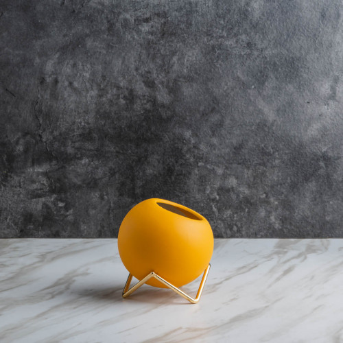 Sphere Vase Room Décor #2 Tangerine
