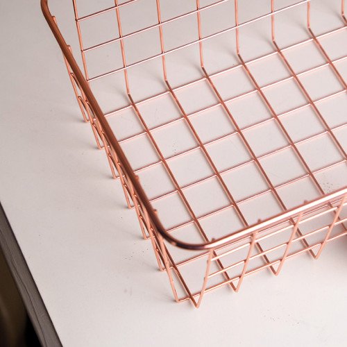 Tabletop Display Basket Gold 26.5 x 17.5cm Short 5