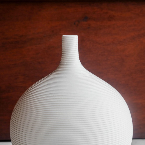 Tranquil White Decorative Vase 9