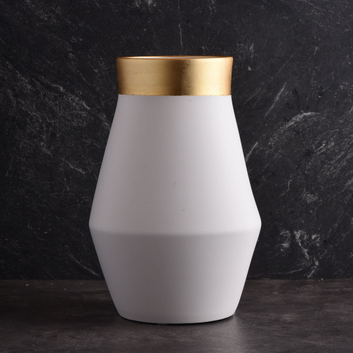 Vague Pottery Vase White Small