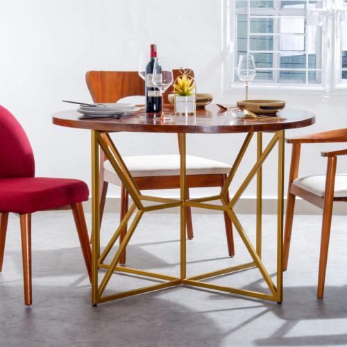 Kingsley 4-Seater Round Dining Table 6