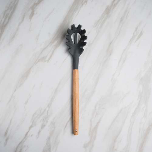 Woody Black Silicone Kitchen Utensil Set