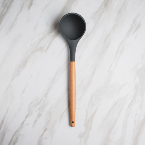 Woody Black Silicone Kitchen Utensil Set 6