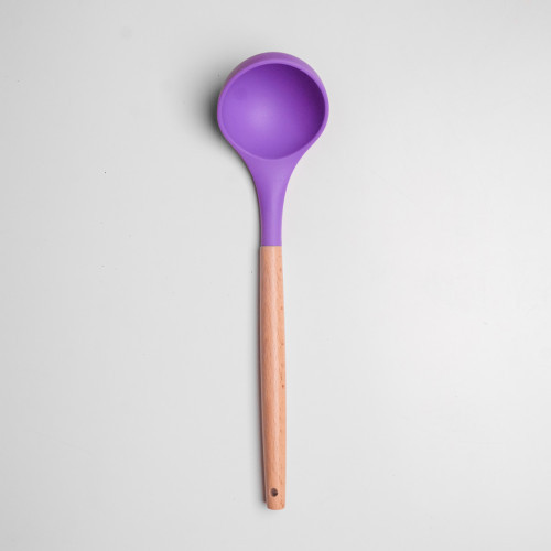 Flamboyant Purple Silicone Kitchen Utensil Set 3