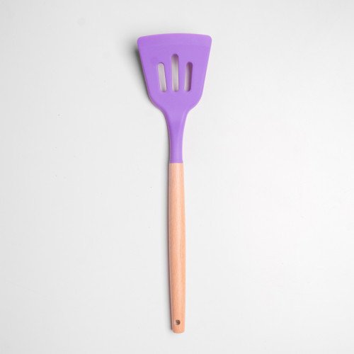 Flamboyant Purple Silicone Kitchen Utensil Set 4
