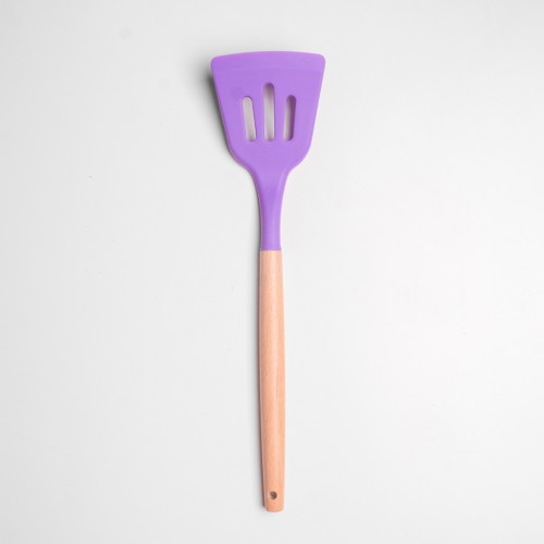 Flamboyant Purple Silicone Kitchen Utensil Set 4
