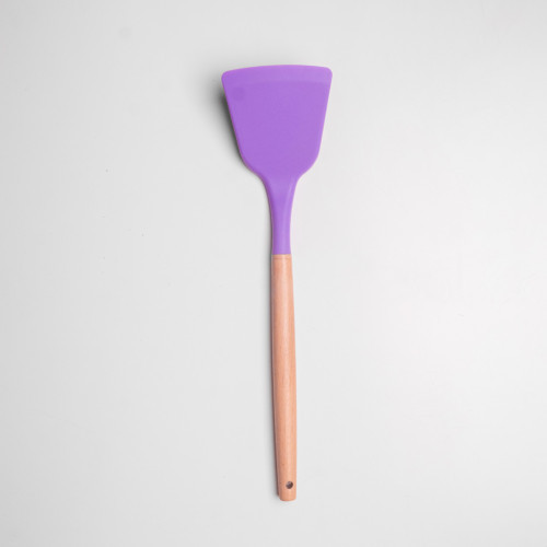 Flamboyant Purple Silicone Kitchen Utensil Set 5
