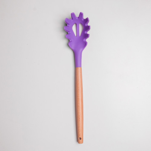Flamboyant Purple Silicone Kitchen Utensil Set 6