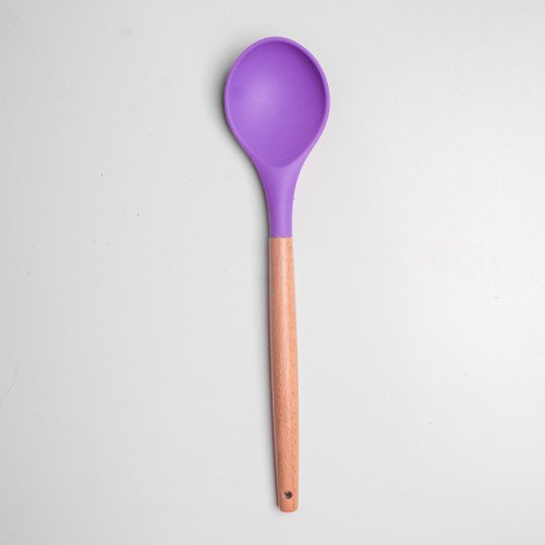 Flamboyant Purple Silicone Kitchen Utensil Set 8